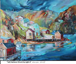 Salt Harbour-Struck by Light-4, Oil on Canvas